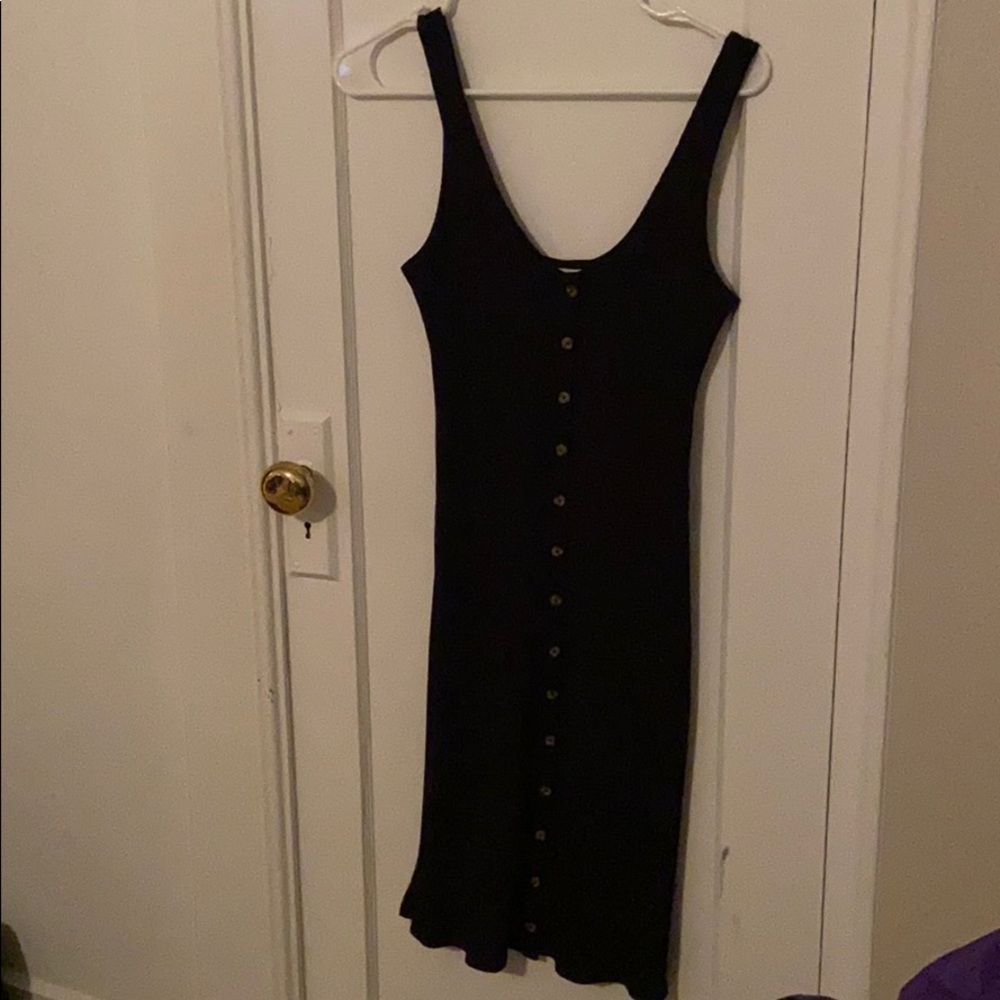 Rubbed midi dress